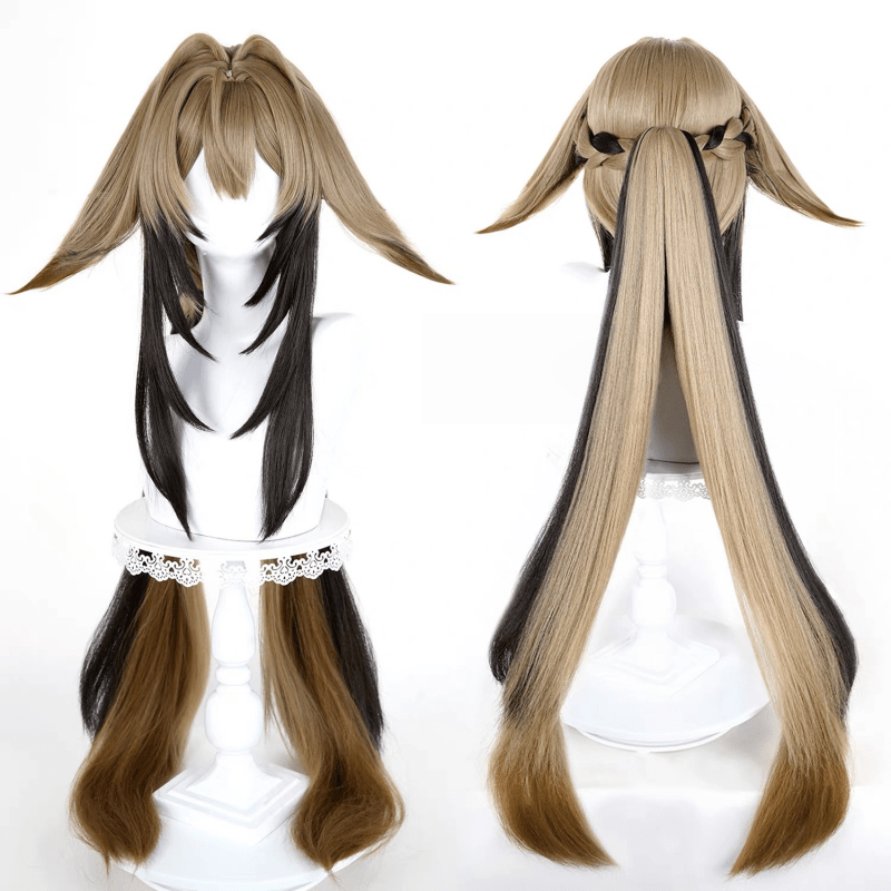 L - email Wig Zenless Zone Zero Ye Shunguang Mixed Colors Long Cosplay Wig - lemailwigs