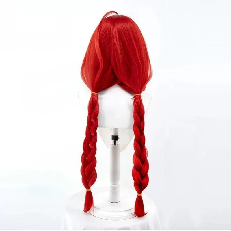L - email Wig Zenless Zone Zero Yuzuha 100cm Red Cosplay Wig - lemailwigs