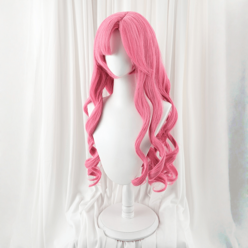 L-email Wig League of Legends Prestige Perfume Golden Spatula Gem Ahri Cosplay Costume Wig