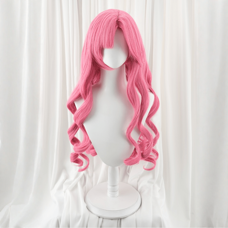 L-email Wig League of Legends Prestige Perfume Golden Spatula Gem Ahri Cosplay Costume Wig