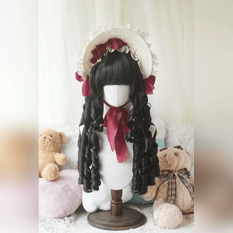 Lemailwig 4 Colors Long Roman Curl Vintage Lolita Wigs - lemailwigs