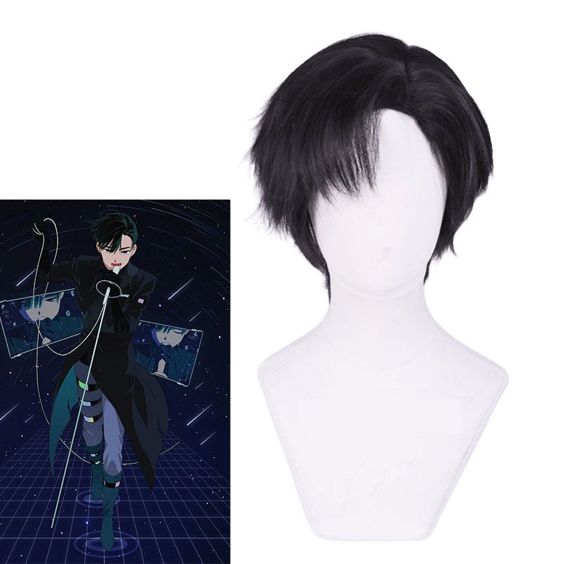 Lemailwig Alien Stage Ivan Black Short Cosplay Wig - lemailwigs