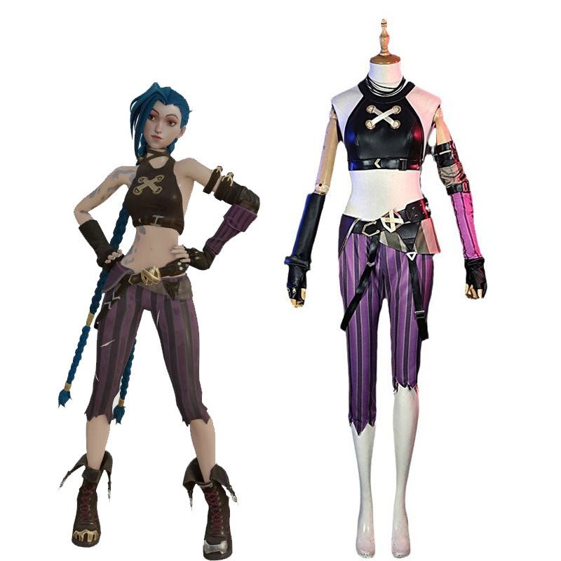 Lemailwig Anime LOL Arcane Jinx Cosplay Costume - lemailwigs