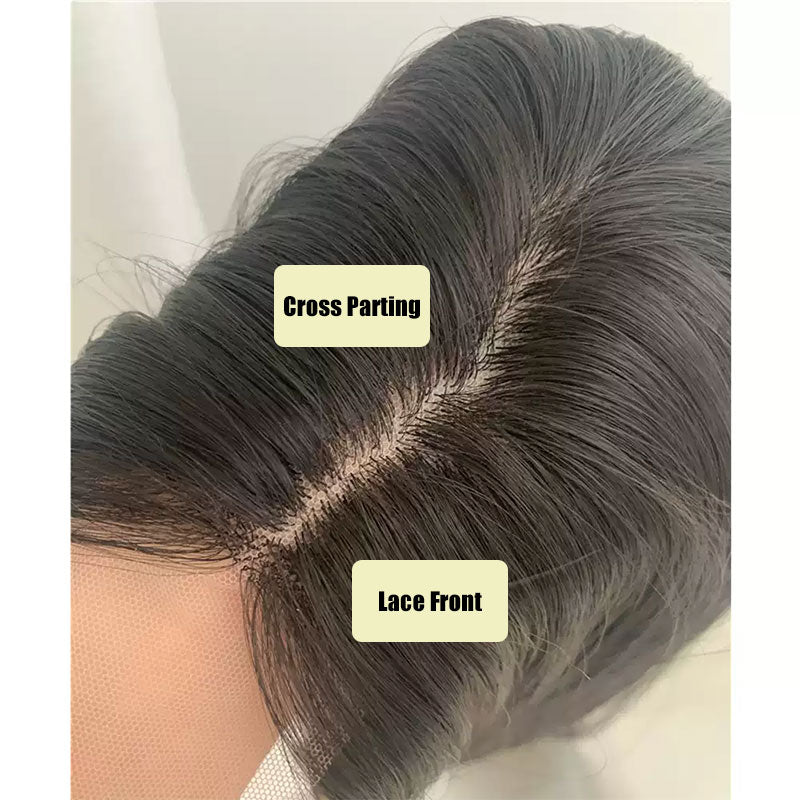 Lemailwig Black Long Straight Font Lace Wig - lemailwigs