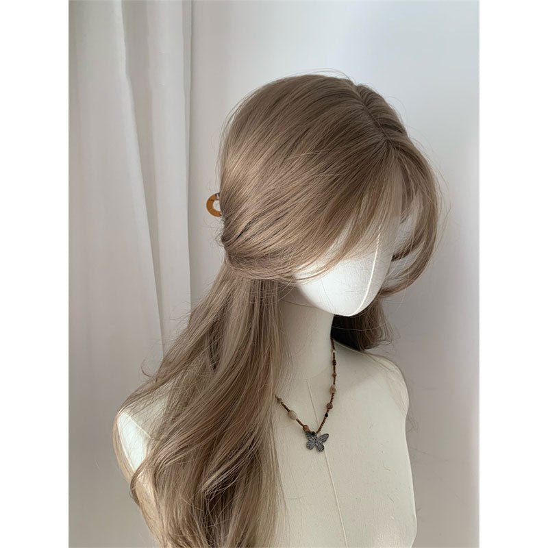 Lemailwig Brown Long Curls Front Lace Wig - lemailwigs