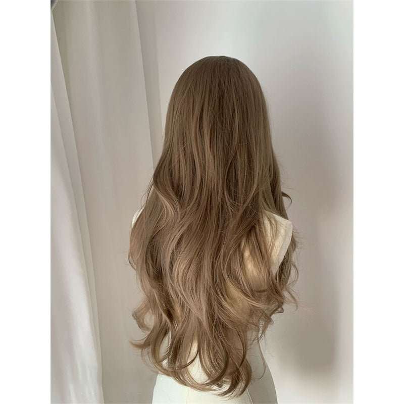 Lemailwig Brown Long Curls Front Lace Wig - lemailwigs
