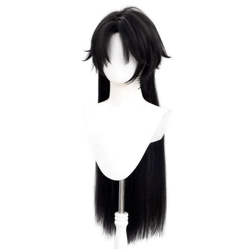 Lemailwig Genshin Impact Capitano Black Cosplay Wig - lemailwigs