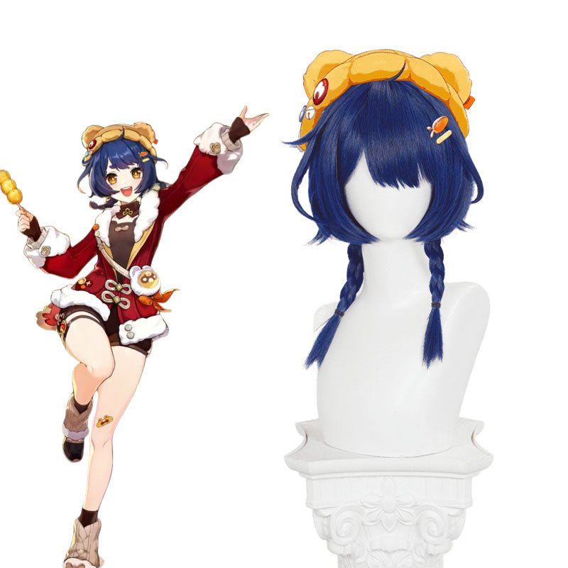 Lemailwig Genshin Impact Xiangling Lantern Rite Cosplay Wig - lemailwigs