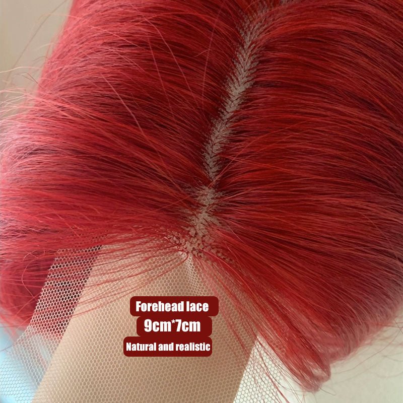 Lemailwig Mera Red Curls Long Lace Wig - lemailwigs