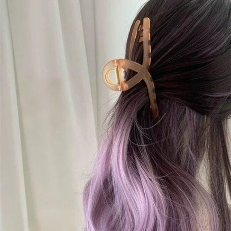 Lemailwig Purple Ombre Curly Long Lace Front 65cm Wig - lemailwigs