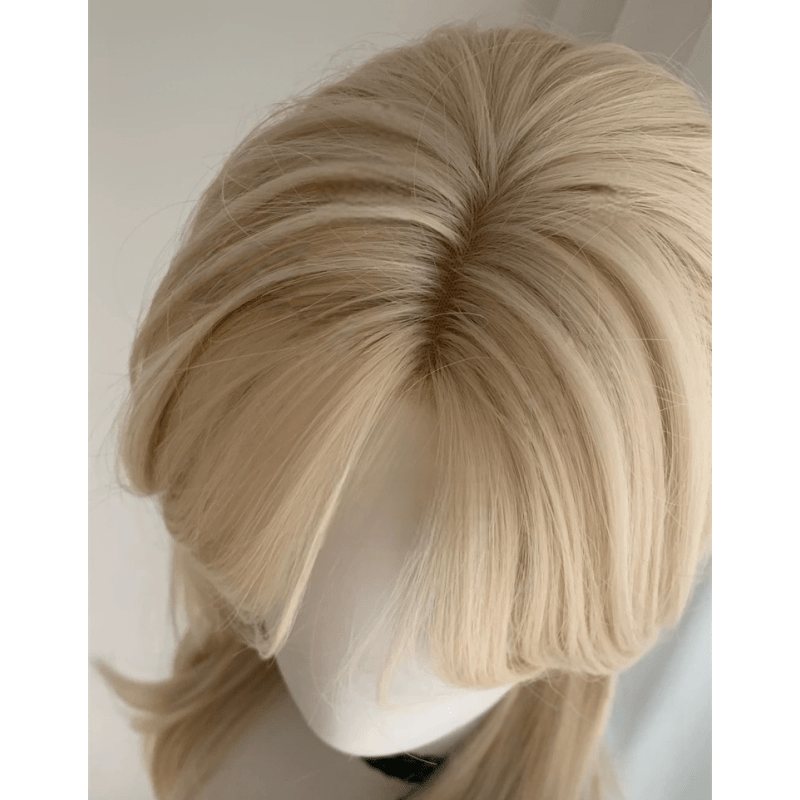 Lemailwig White Gold 55cm Long Front Lace Wig - lemailwigs