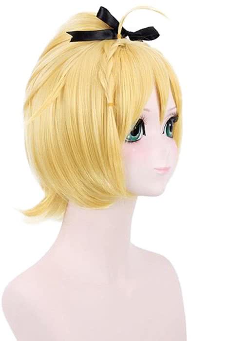 Life in A Different World From Zero Felt Yellow Blonde Braid Cosplay Wigs - lemailwigs