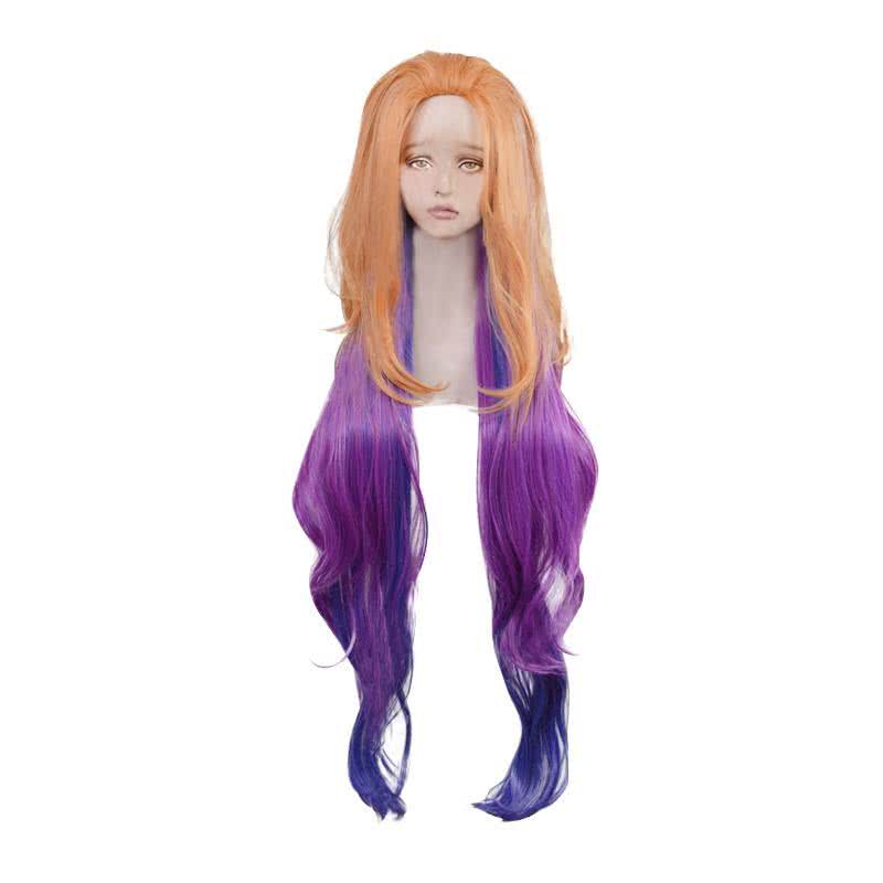 LOL Aspect of Twilight Zoe Purple Mixed Yellow Cosplay Wigs - lemailwigs