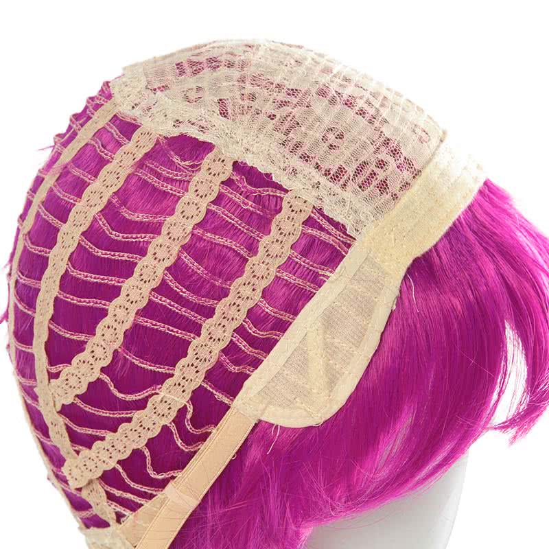 LOL KDA Evelynn Long Braid Hot Pink Cosplay Wigs - lemailwigs