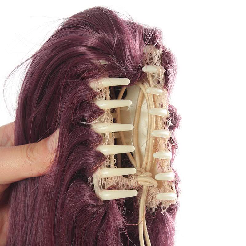 LOL KDA Skin Akali Long Purple Ponytail Cosplay Wigs - lemailwigs