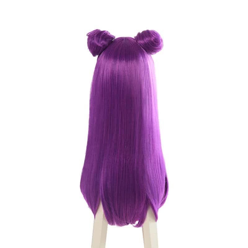 LOL KDA Skin Kaisa Long Straight Purple Cosplay Wigs - lemailwigs