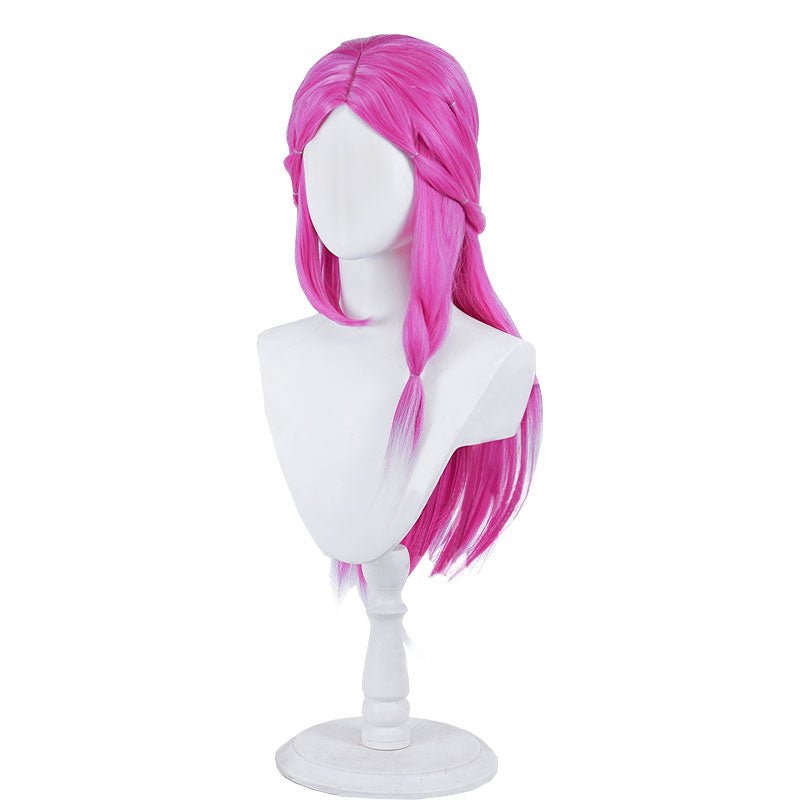 LOL Snow Moon Ahri Rose Red Gradient White Cosplay Wig - lemailwigs