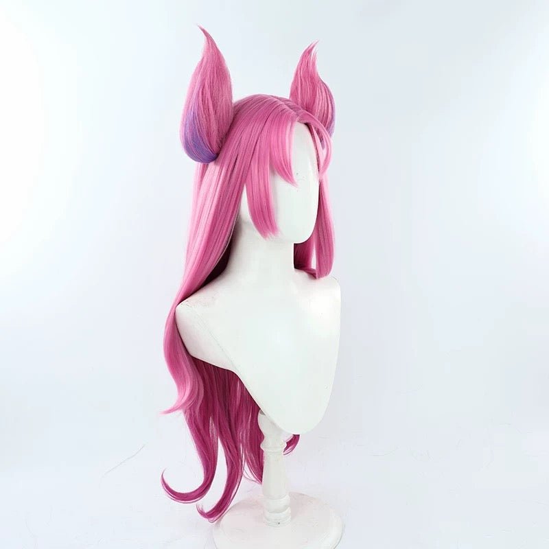 LOL Star Guardian Kaisa Cosplay Wig Women 90cm Long Straight Mixed Color - lemailwigs