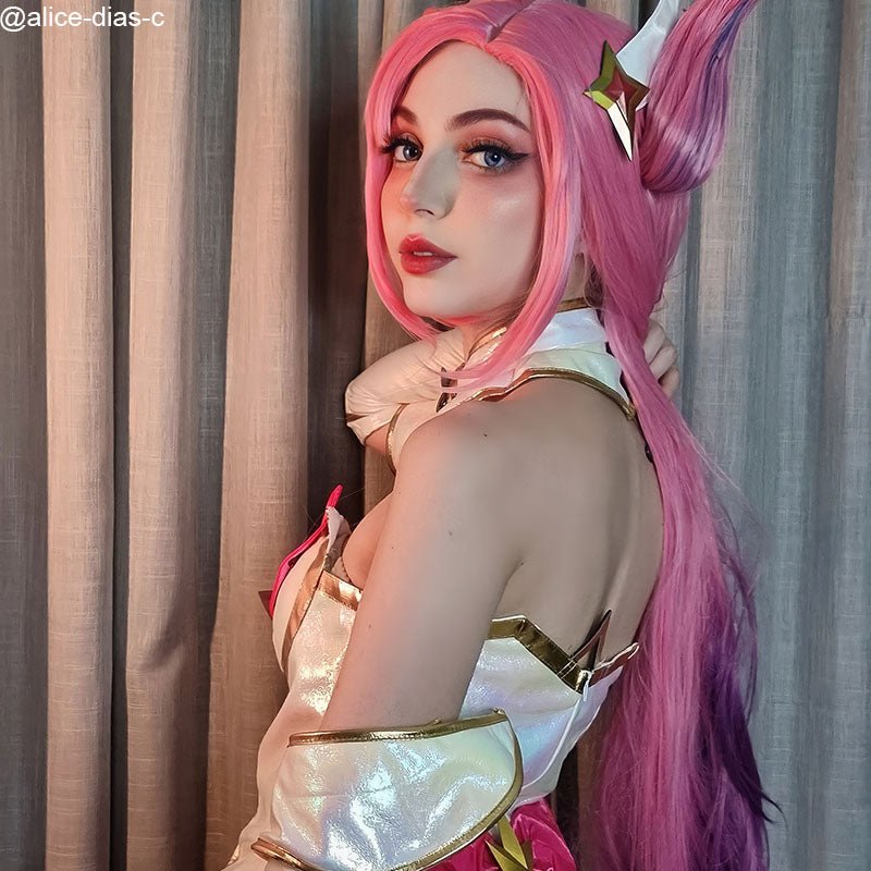 LOL Star Guardian Kai'Sa Gradient Cosplay Wigs - lemailwigs