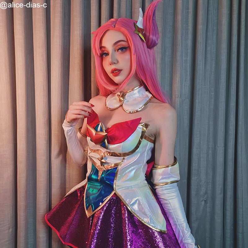 LOL Star Guardian Kai'Sa Gradient Cosplay Wigs - lemailwigs
