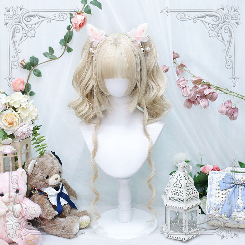 Lolita Short Cute Ins Double Ponytail JK Cosplay Wig - lemailwigs