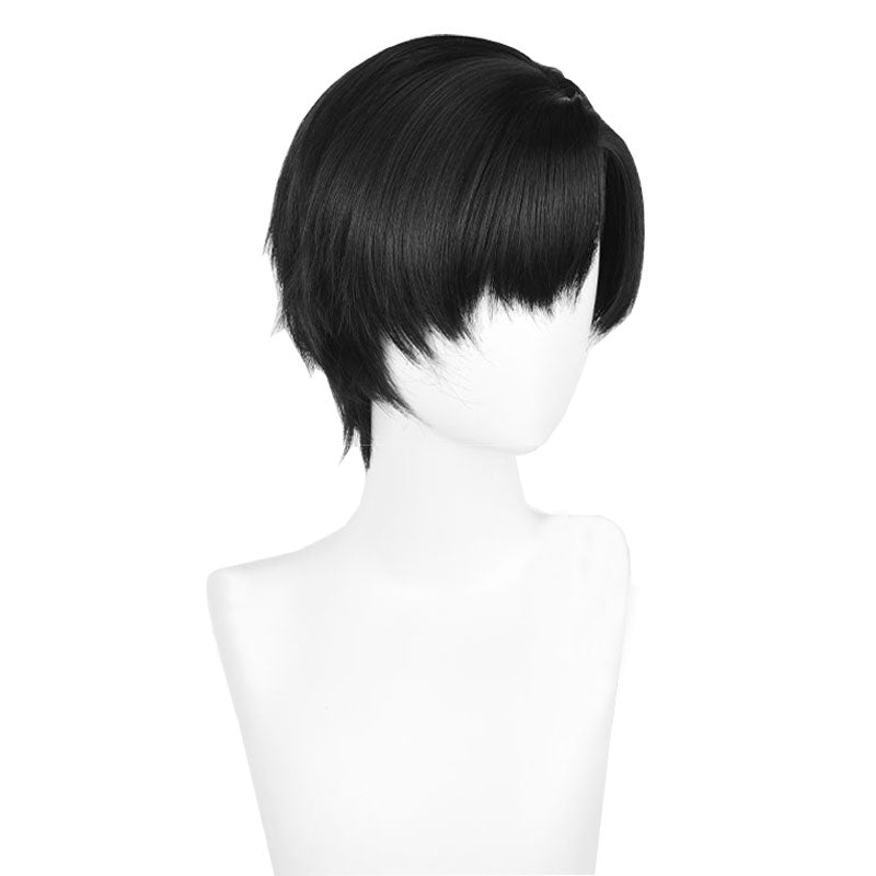 Love and Deepspace Zayne Short Black Cosplay Wig - lemailwigs
