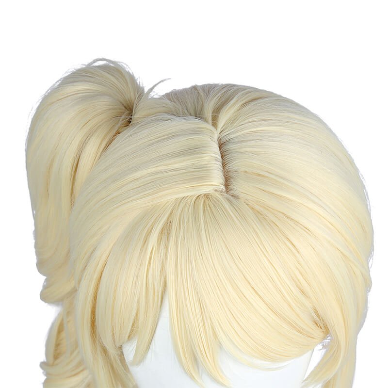 LoveLive Perfect Dream Project Miyashita Ai Curly Blonde Ponytail Cosplay Wigs - lemailwigs