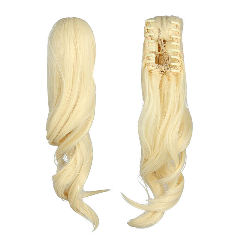 LoveLive Perfect Dream Project Miyashita Ai Curly Blonde Ponytail Cosplay Wigs - lemailwigs