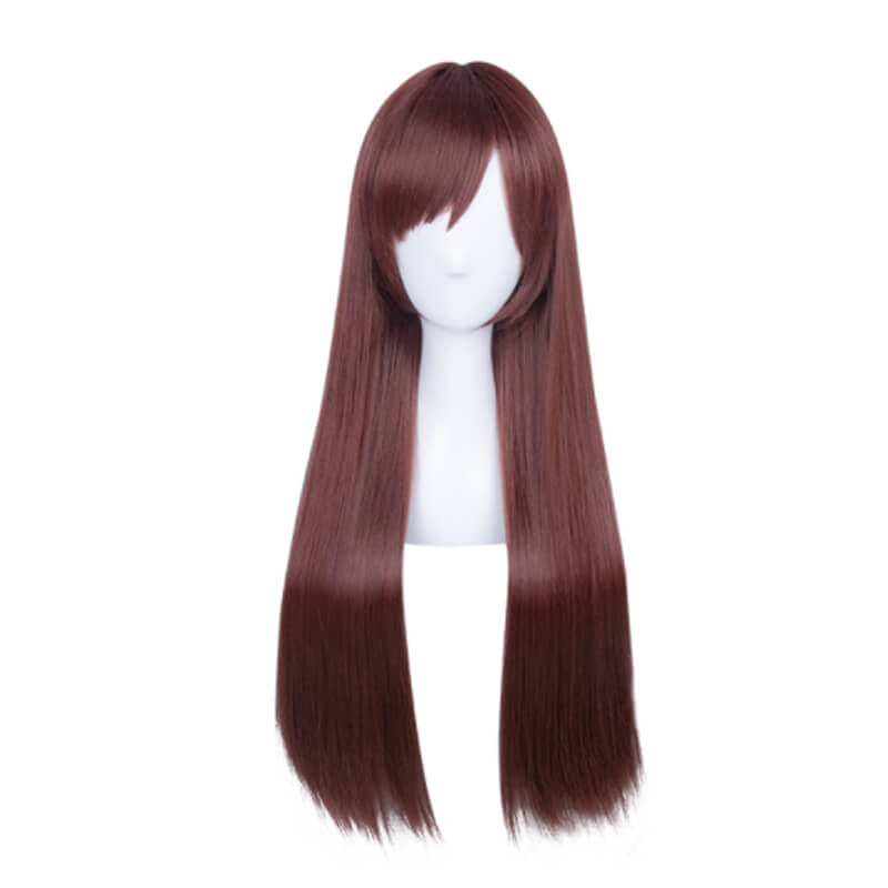 Mari Makinami Illustrious Long Brown Cosplay Wigs - lemailwigs