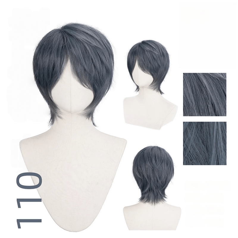 【More Volume】24 Colors Blue 100cm 32cm Basic Cosplay Wigs - lemailwigs
