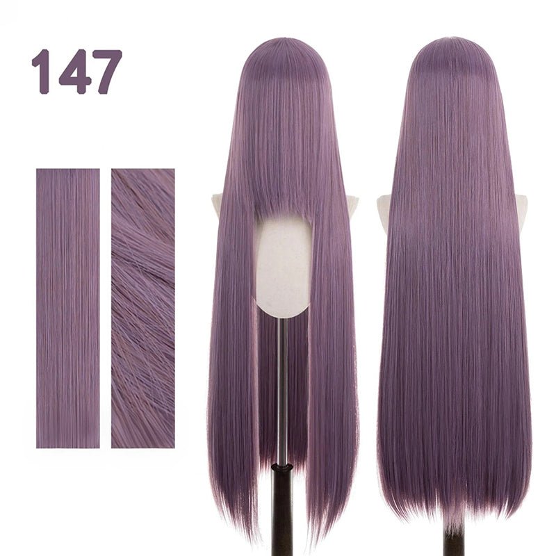 【More Volume】24 Colors Claret Rose Red 100cm 32cm Basic Cosplay Wigs & Wefts - lemailwigs