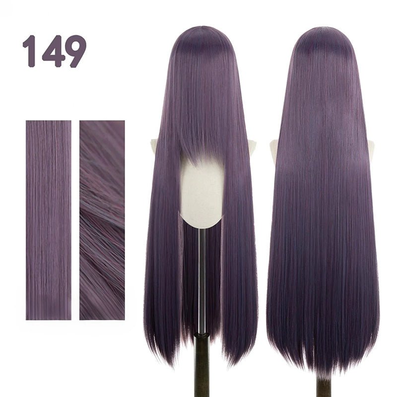 【More Volume】24 Colors Claret Rose Red 100cm 32cm Basic Cosplay Wigs & Wefts - lemailwigs