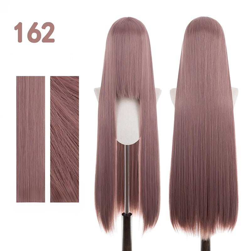 【More Volume】24 Colors Claret Rose Red 100cm 32cm Basic Cosplay Wigs & Wefts - lemailwigs