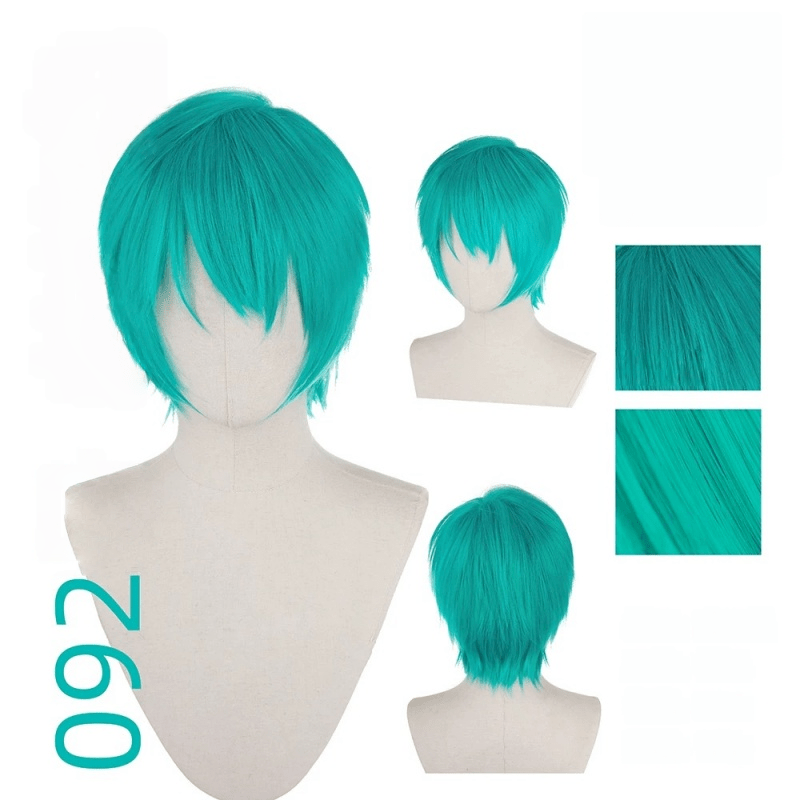 【More Volume】24 Colors Green 100cm 32cm Basic Cosplay Wigs - lemailwigs