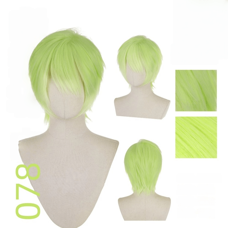 【More Volume】24 Colors Green 100cm 32cm Basic Cosplay Wigs - lemailwigs