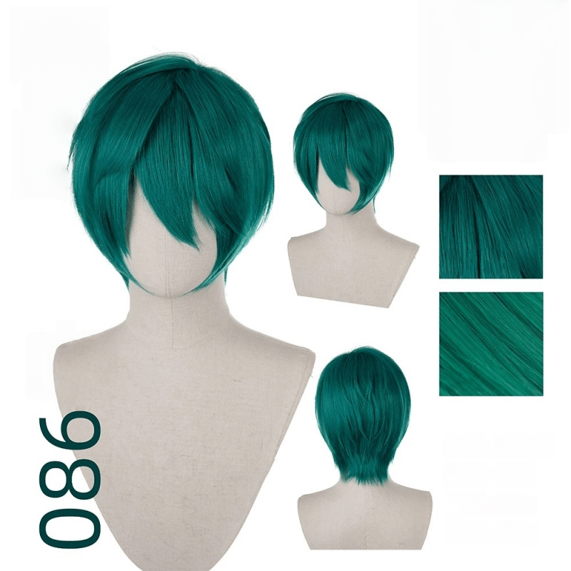 【More Volume】24 Colors Green 100cm 32cm Basic Cosplay Wigs - lemailwigs