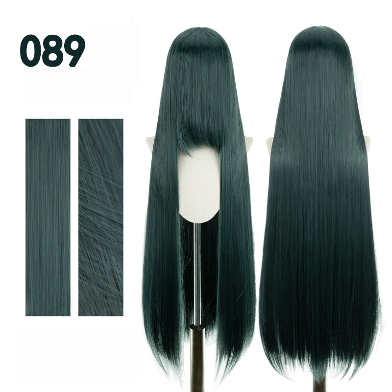 【More Volume】24 Colors Green 100cm 32cm Basic Cosplay Wigs - lemailwigs
