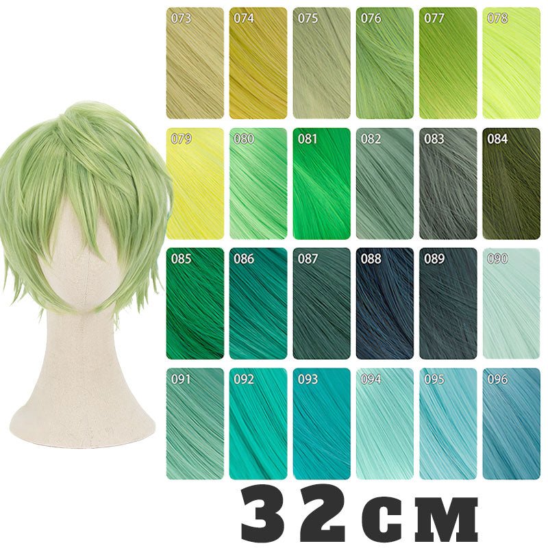 【More Volume】24 Colors Green 100cm 32cm Basic Cosplay Wigs - lemailwigs