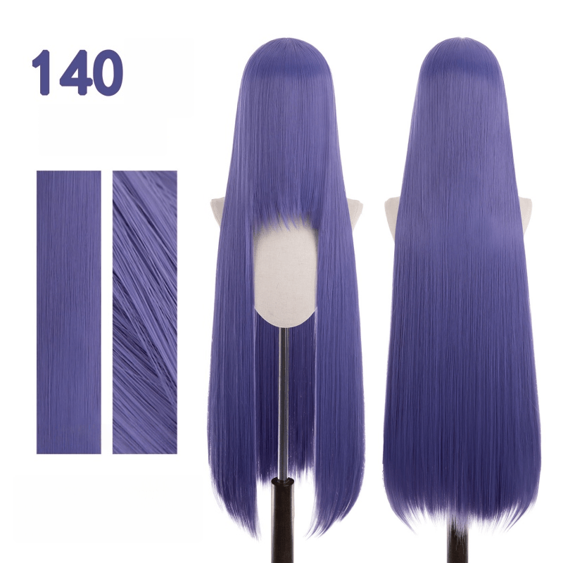 【More Volume】24 Colors Purple 100cm 32cm Basic Cosplay Wigs - lemailwigs