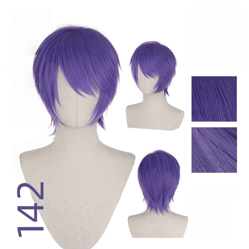 【More Volume】24 Colors Purple 100cm 32cm Basic Cosplay Wigs - lemailwigs