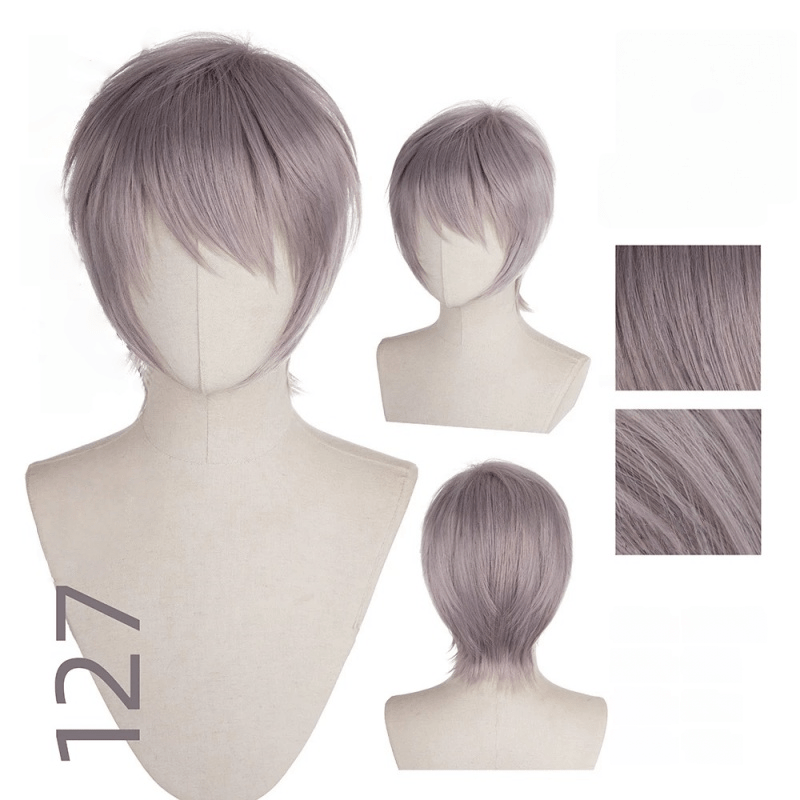 【More Volume】24 Colors Purple 100cm 32cm Basic Cosplay Wigs - lemailwigs