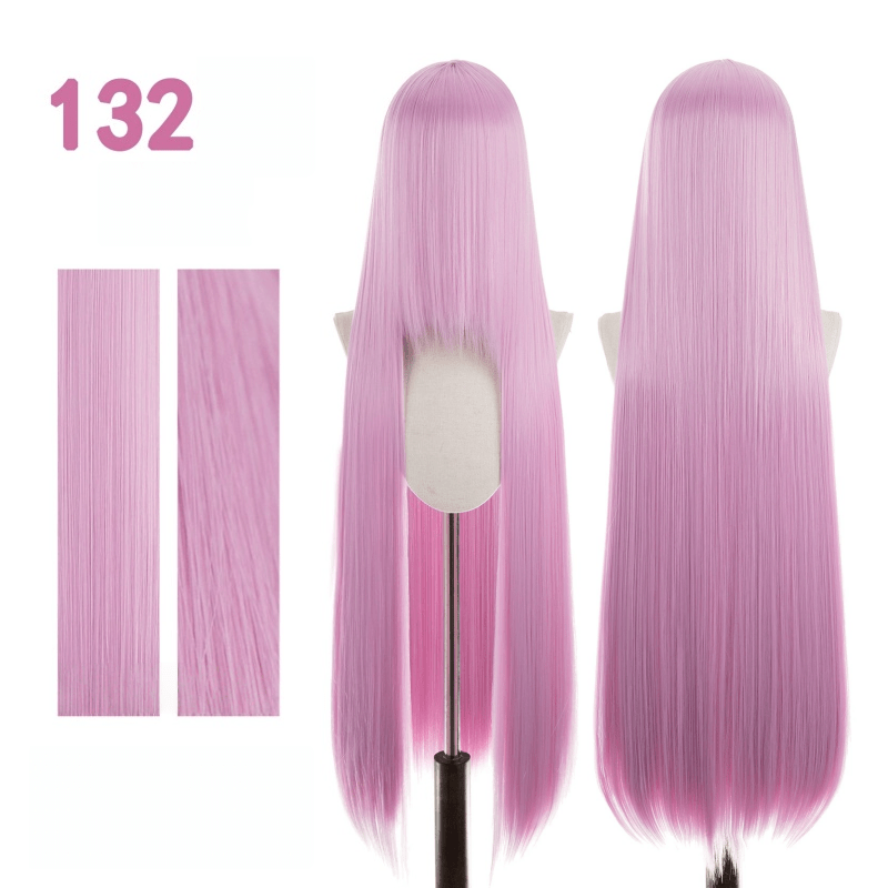 【More Volume】24 Colors Purple 100cm 32cm Basic Cosplay Wigs - lemailwigs