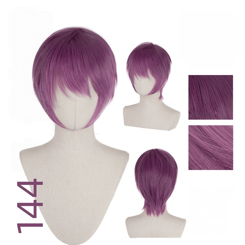 【More Volume】24 Colors Purple 100cm 32cm Basic Cosplay Wigs - lemailwigs