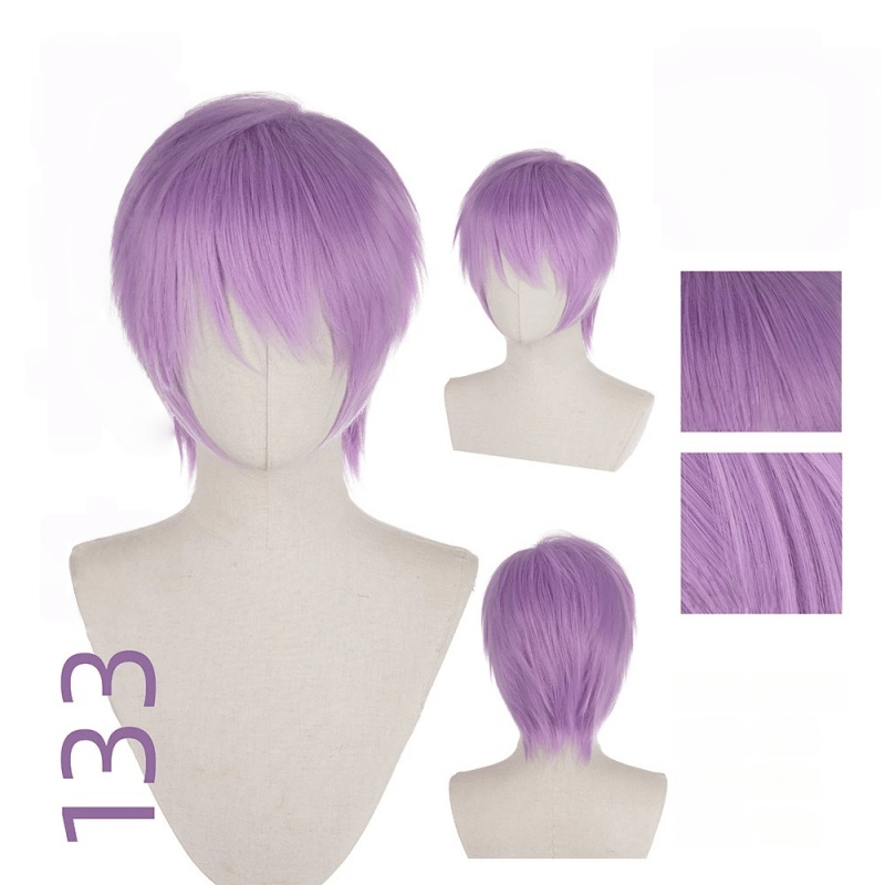 【More Volume】24 Colors Purple 100cm 32cm Basic Cosplay Wigs - lemailwigs