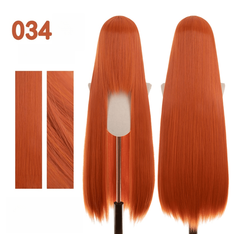【More Volume】24 Colors Red Brown 100cm 32cm Basic Cosplay Wigs - lemailwigs