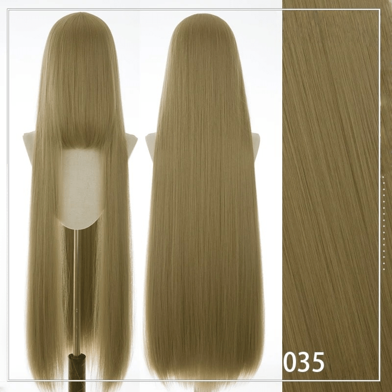 【More Volume】24 Colors Red Brown 100cm 32cm Basic Cosplay Wigs - lemailwigs