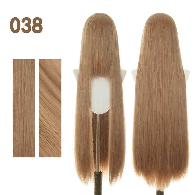 【More Volume】24 Colors Red Brown 100cm 32cm Basic Cosplay Wigs - lemailwigs