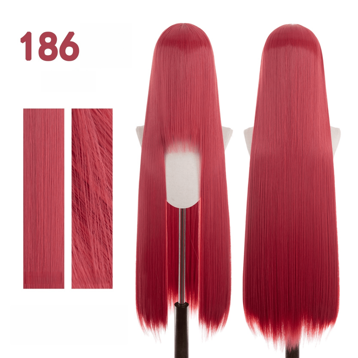 【More Volume】24 Colors Sakura Pink Purple 100cm 32cm Basic Cosplay Wigs - lemailwigs