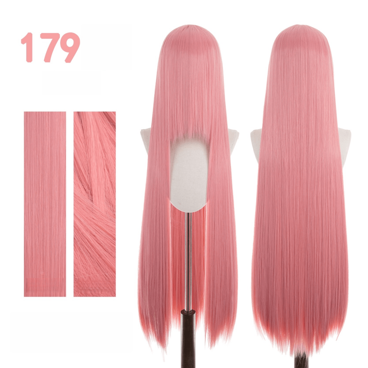 【More Volume】24 Colors Sakura Pink Purple 100cm 32cm Basic Cosplay Wigs - lemailwigs