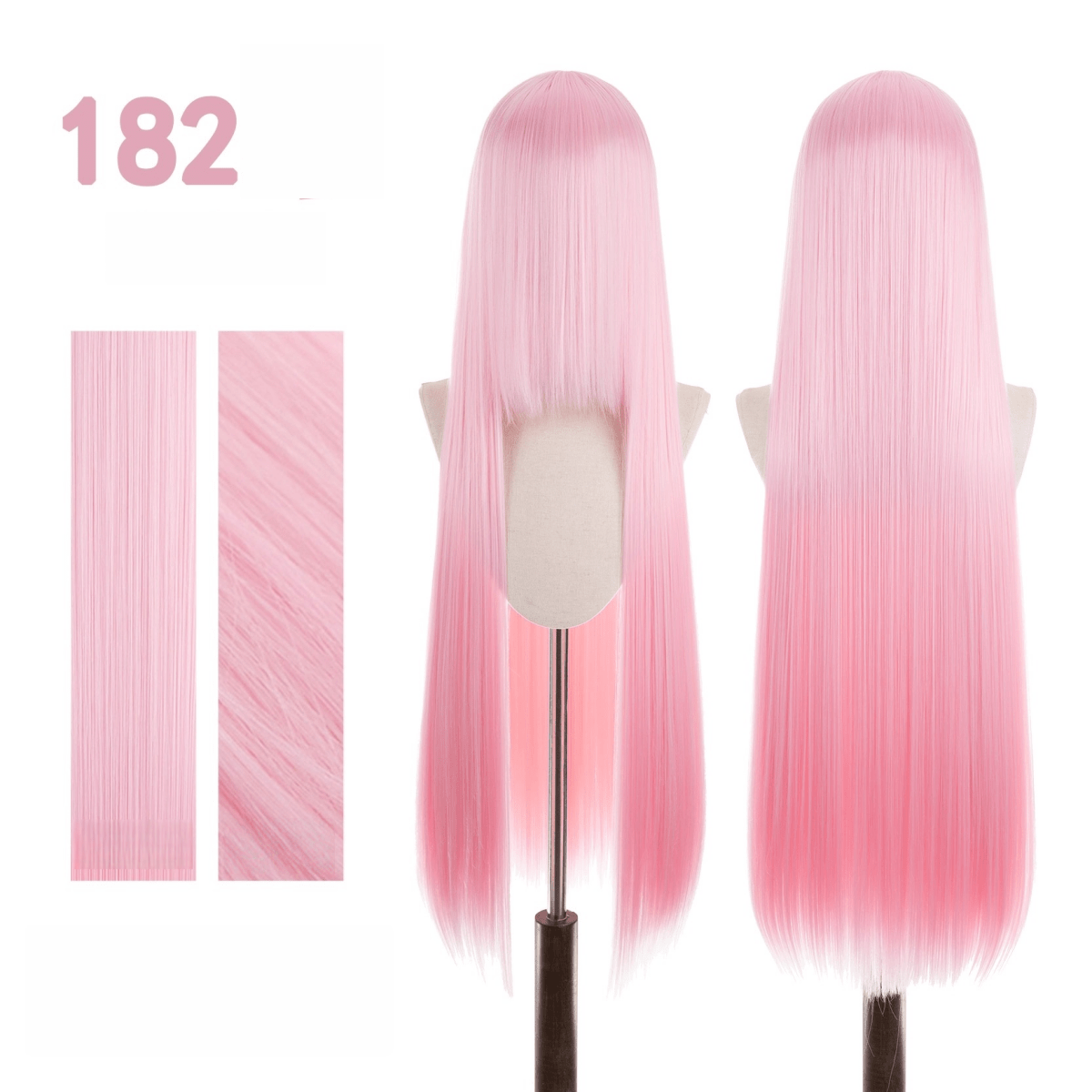 【More Volume】24 Colors Sakura Pink Purple 100cm 32cm Basic Cosplay Wigs - lemailwigs